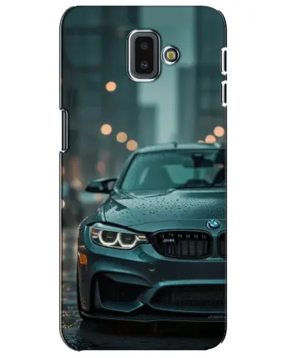 Чехол для Samsung Galaxy J6 Plus 2018 (J610) с картинкой «BMW в огнях города»