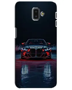 Чехол для Samsung Galaxy J6 Plus 2018 (J610) с картинкой «BMW на мокрой дороге»