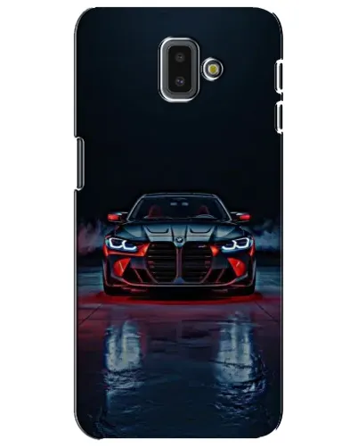 Чехол для Samsung Galaxy J6 Plus 2018 (J610) с картинкой «BMW на мокрой дороге»