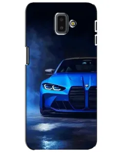 Чехол для Samsung Galaxy J6 Plus 2018 (J610) с картинкой «Голубая BMW M4»