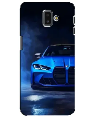 Чехол для Samsung Galaxy J6 Plus 2018 (J610) с картинкой «Голубая BMW M4»