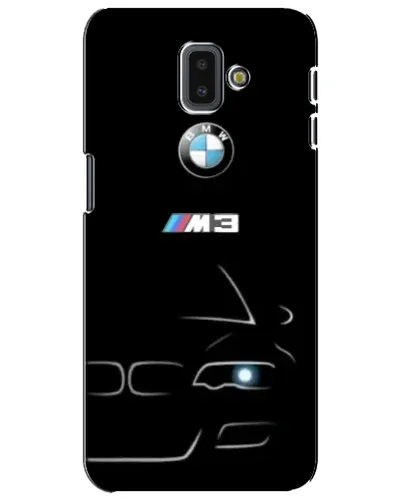 Чехол для Samsung Galaxy J6 Plus 2018 (J610) с картинкой «Минималистичный принт BMW M3»