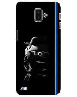 Чехол для Samsung Galaxy J6 Plus 2018 (J610) с картинкой «Силуэт BMW в темноте»