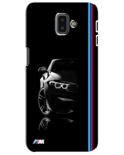 Чехол для Samsung Galaxy J6 Plus 2018 (J610) с картинкой «Силуэт BMW в темноте»