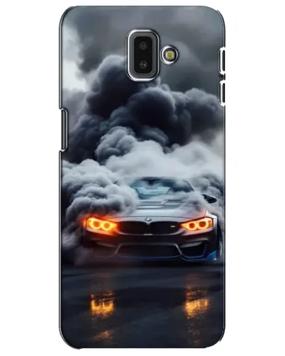 Чехол для Samsung Galaxy J6 Plus 2018 (J610) с картинкой «BMW в дыму»