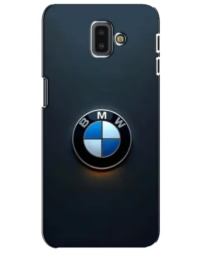 Чехол для Samsung Galaxy J6 Plus 2018 (J610) с картинкой «Логотип BMW — минимализм»