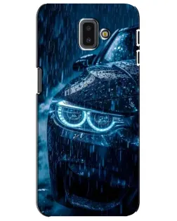 Чехол для Samsung Galaxy J6 Plus 2018 (J610) с картинкой «BMW под дождем»