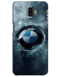 Чехол для Samsung Galaxy J6 Plus 2018 (J610) с картинкой «Логотип BMW — лед»