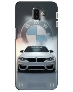 Чехол для Samsung Galaxy J6 Plus 2018 (J610) с картинкой «BMW в белом дыму»
