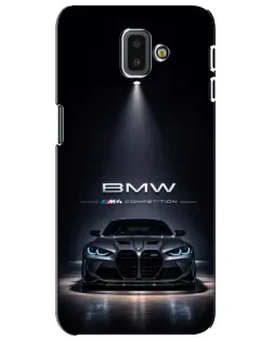 Чехол для Samsung Galaxy J6 Plus 2018 (J610) с картинкой «BMW сквозь ночной город»