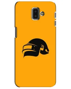 Чехол для Samsung Galaxy J6 Plus 2018 (J610) с картинкой «PUBG — золотой шлем»