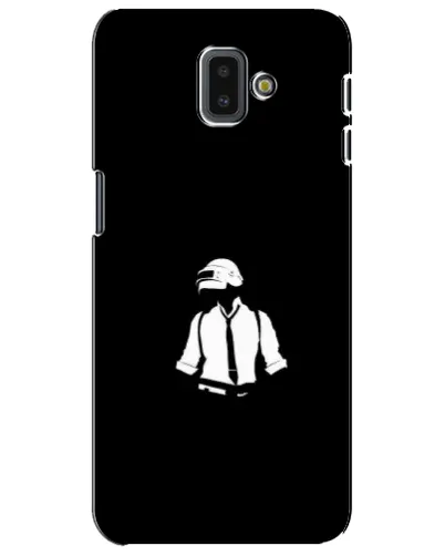 Чехол для Samsung Galaxy J6 Plus 2018 (J610) с картинкой «PUBG — белый шлем»