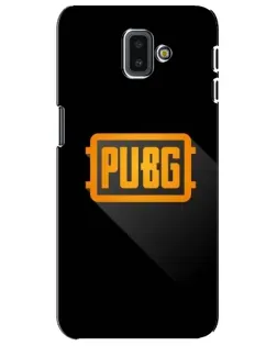 Чехол для Samsung Galaxy J6 Plus 2018 (J610) с картинкой «PUBG — рамка лого»