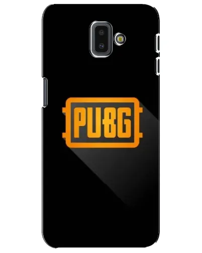 Чехол для Samsung Galaxy J6 Plus 2018 (J610) с картинкой «PUBG — рамка лого»
