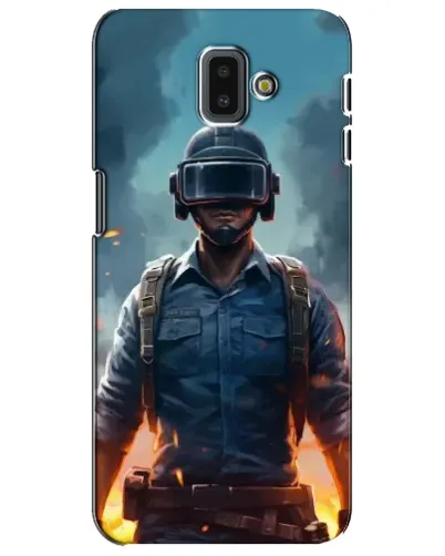 Чехол для Samsung Galaxy J6 Plus 2018 (J610) с картинкой «PUBG — реалистичный герой»