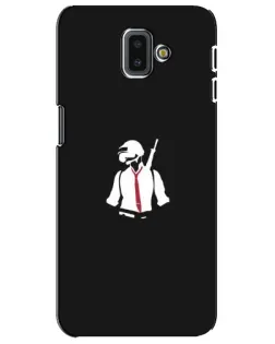 Чехол для Samsung Galaxy J6 Plus 2018 (J610) с картинкой «PUBG — силуэт воина»