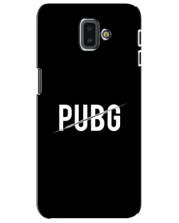 Чехол для Samsung Galaxy J6 Plus 2018 (J610) с картинкой «PUBG — белый логотип»