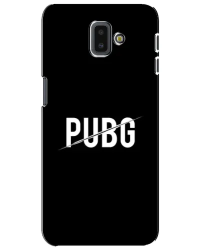 Чехол для Samsung Galaxy J6 Plus 2018 (J610) с картинкой «PUBG — белый логотип»