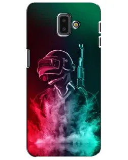 Чехол для Samsung Galaxy J6 Plus 2018 (J610) с картинкой «PUBG — огненный воин»