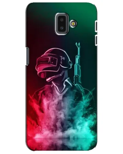 Чехол для Samsung Galaxy J6 Plus 2018 (J610) с картинкой «PUBG — огненный воин»