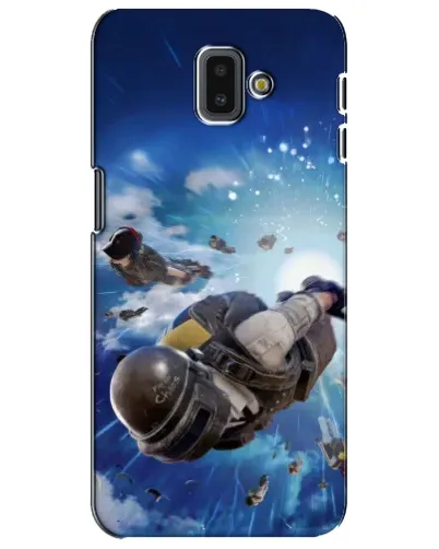 Чехол для Samsung Galaxy J6 Plus 2018 (J610) с картинкой «Десант PUBG — прыжок»