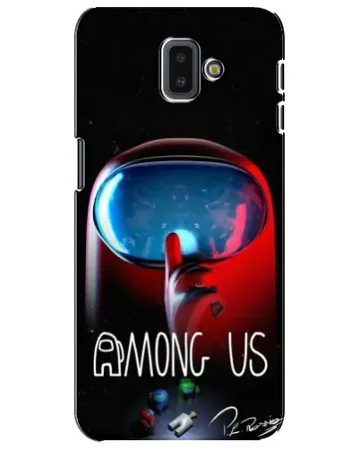 Чохол для Samsung Galaxy J6 Plus 2018 (J610) з картинкою «Червоний імпостер — макро»