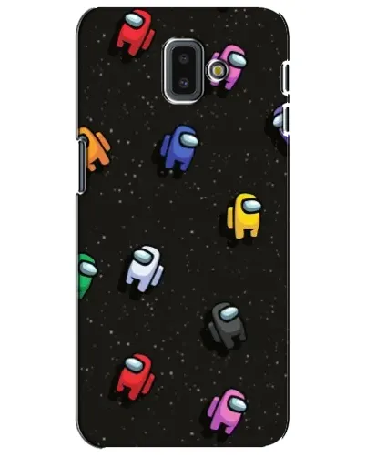 Чохол для Samsung Galaxy J6 Plus 2018 (J610) з картинкою «Космічний патерн Among Us»