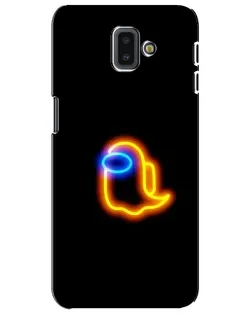 Чохол для Samsung Galaxy J6 Plus 2018 (J610) з картинкою «Among Us неонове сяйво»
