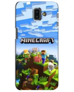 Чохол для Samsung Galaxy J6 Plus 2018 (J610) з картинкою «Minecraft класичний світ»