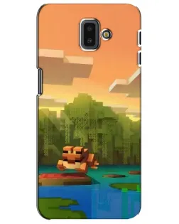 Чохол для Samsung Galaxy J6 Plus 2018 (J610) з картинкою «Майнкрафт захід сонця»