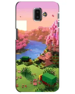 Чохол для Samsung Galaxy J6 Plus 2018 (J610) з картинкою «Рожеве дерево Minecraft»
