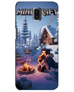Чохол для Samsung Galaxy J6 Plus 2018 (J610) з картинкою «Зимовий Minecraft»