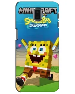 Чехол для Samsung Galaxy J6 Plus 2018 (J610) с картинкой «Губка Боб Minecraft» Чехол для Samsung Galaxy J6 Plus 2018 (J610) с картинкой «Губка Боб Minecraft»