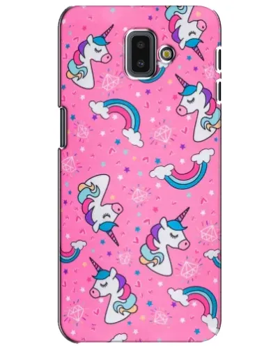 Чехол для Samsung Galaxy J6 Plus 2018 (J610) с картинкой «Unicorn паттерн розовый» Чехол для Samsung Galaxy J6 Plus 2018 (J610) с картинкой «Unicorn паттерн розовый»