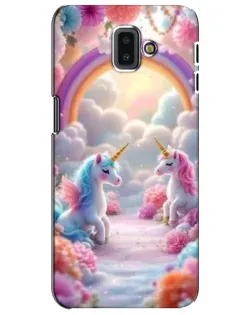 Чехол для Samsung Galaxy J6 Plus 2018 (J610) с картинкой «Радуга и единороги» Чехол для Samsung Galaxy J6 Plus 2018 (J610) с картинкой «Радуга и единороги»
