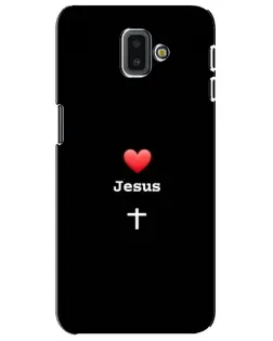 Чехол для Samsung Galaxy J6 Plus 2018 (J610) с картинкой «Сердце - Jesus»