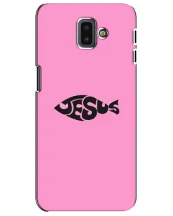 Чехол для Samsung Galaxy J6 Plus 2018 (J610) с картинкой «Розовый символ  Jesus»