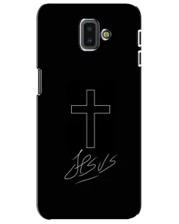Чохол для Samsung Galaxy J6 Plus 2018 (J610) з картинкою «Графічний хрест Jesus»