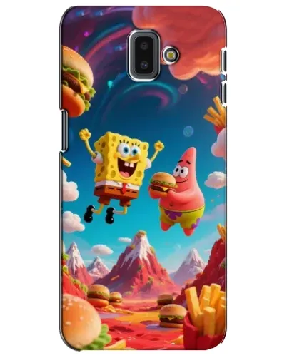 Чохол для Samsung Galaxy J6 Plus 2018 (J610) з картинкою «Космічний фастфуд»