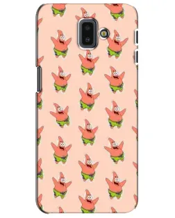 Чохол для Samsung Galaxy J6 Plus 2018 (J610) з картинкою «Патрік Стар паттерн»