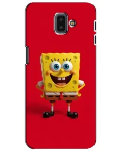Чохол для Samsung Galaxy J6 Plus 2018 (J610) з картинкою «Спанч Боб на червоному»