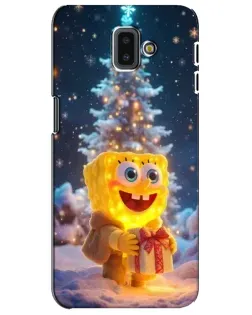Чохол для Samsung Galaxy J6 Plus 2018 (J610) з картинкою «Різдвяний Спанч Боб»