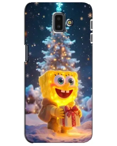 Чохол для Samsung Galaxy J6 Plus 2018 (J610) з картинкою «Різдвяний Спанч Боб»