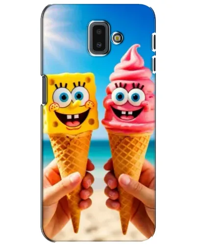 Чохол для Samsung Galaxy J6 Plus 2018 (J610) з картинкою «Спанч Боб морозиво»