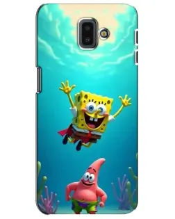 Чехол для Samsung Galaxy J6 Plus 2018 (J610) с картинкой «Спанч Боб под водой» Чехол для Samsung Galaxy J6 Plus 2018 (J610) с картинкой «Спанч Боб под водой»