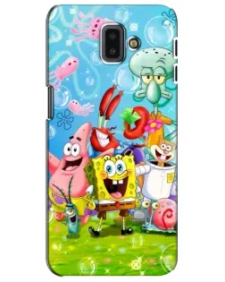 Чехол для Samsung Galaxy J6 Plus 2018 (J610) с картинкой «Губка Боб и друзья» Чехол для Samsung Galaxy J6 Plus 2018 (J610) с картинкой «Губка Боб и друзья»