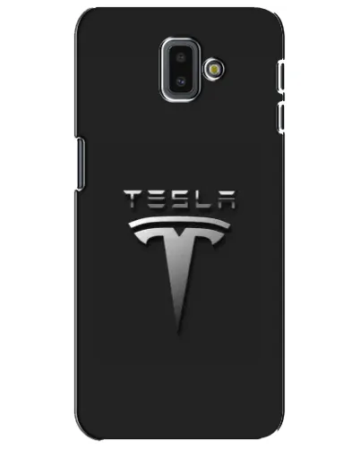 Чохол для Samsung Galaxy J6 Plus 2018 (J610) з картинкою «Сталевий логотип Tesla»
