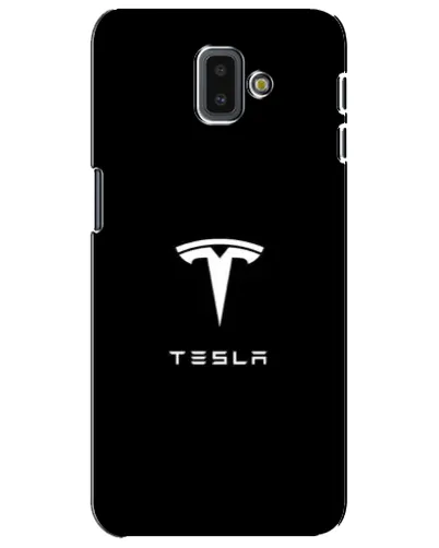 Чохол для Samsung Galaxy J6 Plus 2018 (J610) з картинкою «Tesla White Logo»