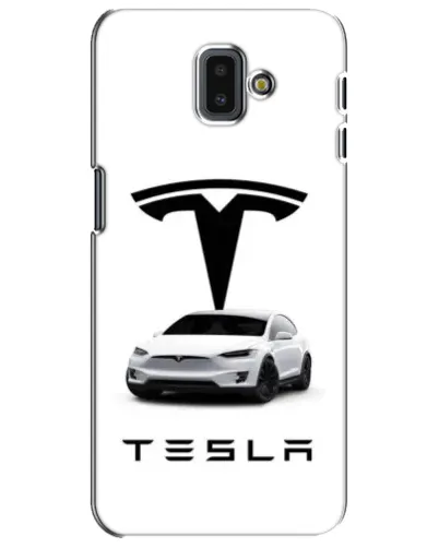 Чохол для Samsung Galaxy J6 Plus 2018 (J610) з картинкою «Tesla White Style»