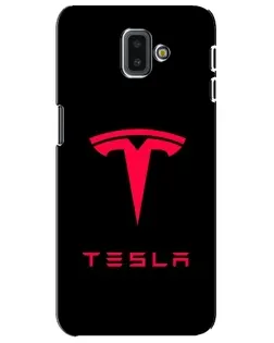 Чохол для Samsung Galaxy J6 Plus 2018 (J610) з картинкою «Tesla Red Logo»